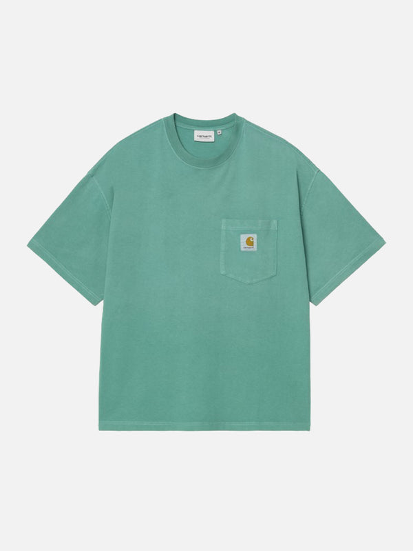 CARHARTT WIP, S/S Hudson Pocket T-Shirt - Saguaro Chalk Wash, T-SHIRT, shopi go'da!