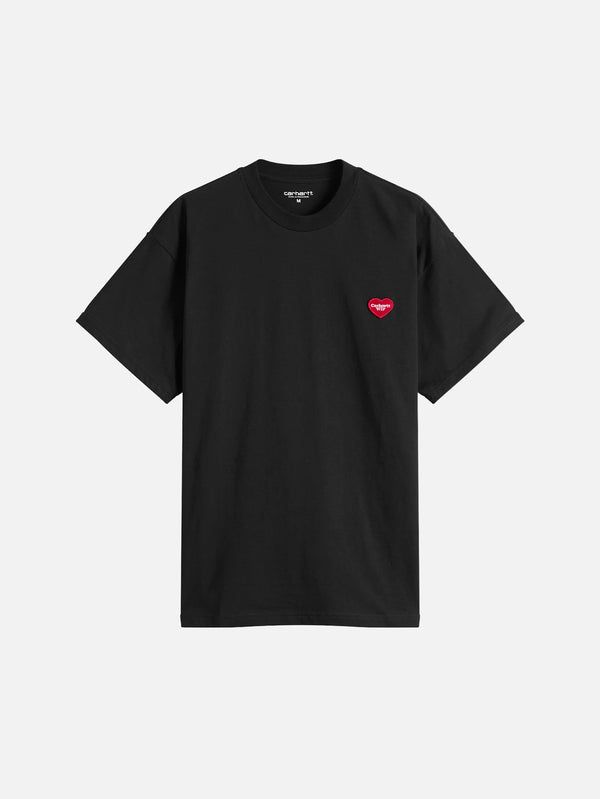 CARHARTT WIP, S/S Heart II Hartt T-Shirt - Black, T-SHIRT, shopi go'da!