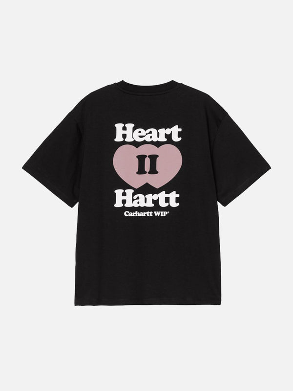CARHARTT WIP, W' S/S Heart II Hartt T-Shirt - Black, T-SHIRT, shopi go'da!