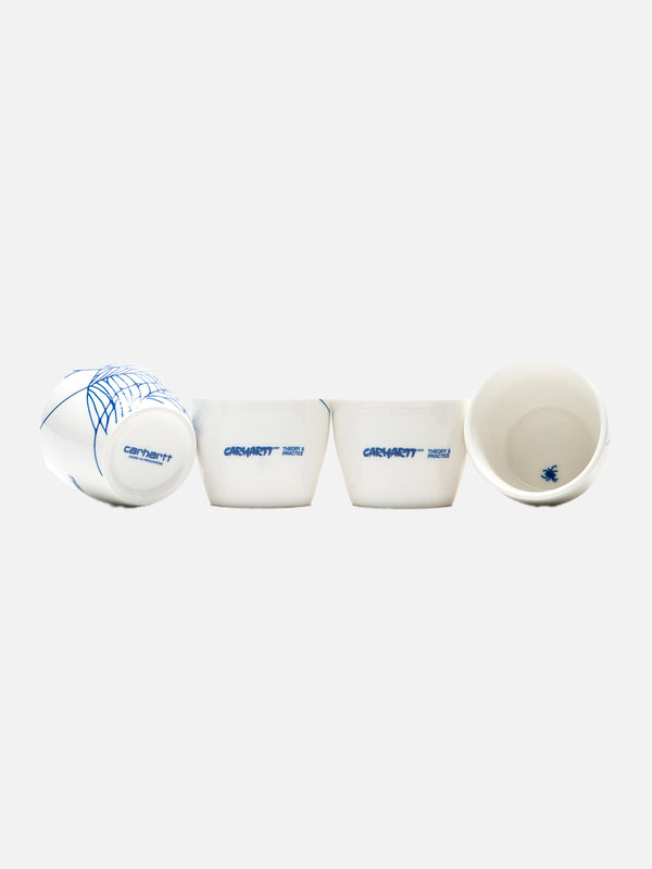 CARHARTT WIP - BARDAK - Theory And Practice Soba Cup Set - White/Blue - shopi go'da!.