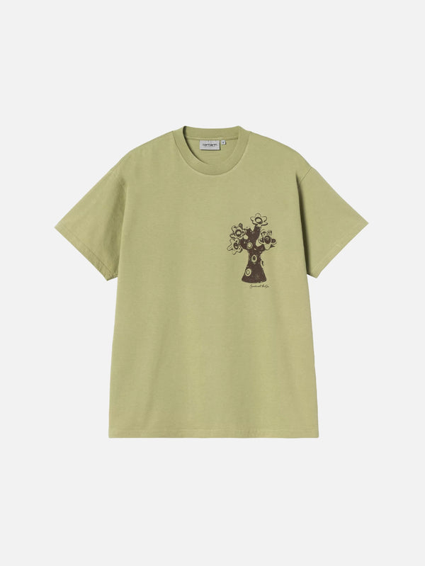 CARHARTT WIP, S/S Forma T-Shirt - Gentle Green Heavy Stone Wash, T-SHIRT, shopi go'da!