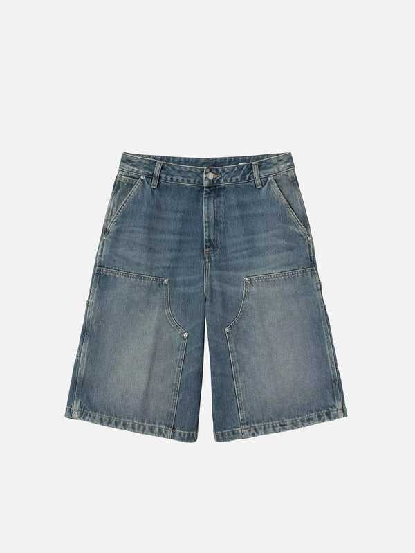 CARHARTT WIP W' Nixon Double Knee Short - Blue Grind Wash - Uncategorized ŞORT