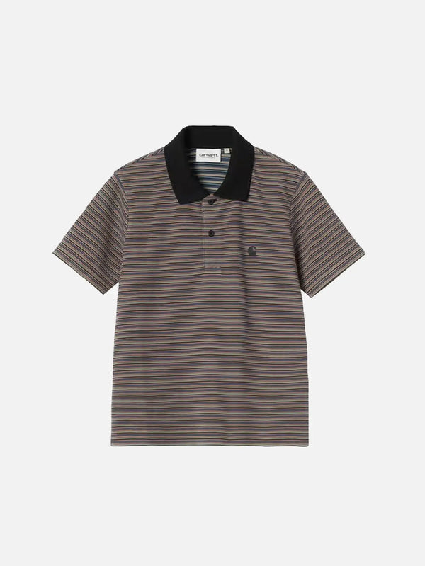 CARHARTT WIP W' S/S Dion Polo - Dion Stripe Lily - Uncategorized T-SHIRT