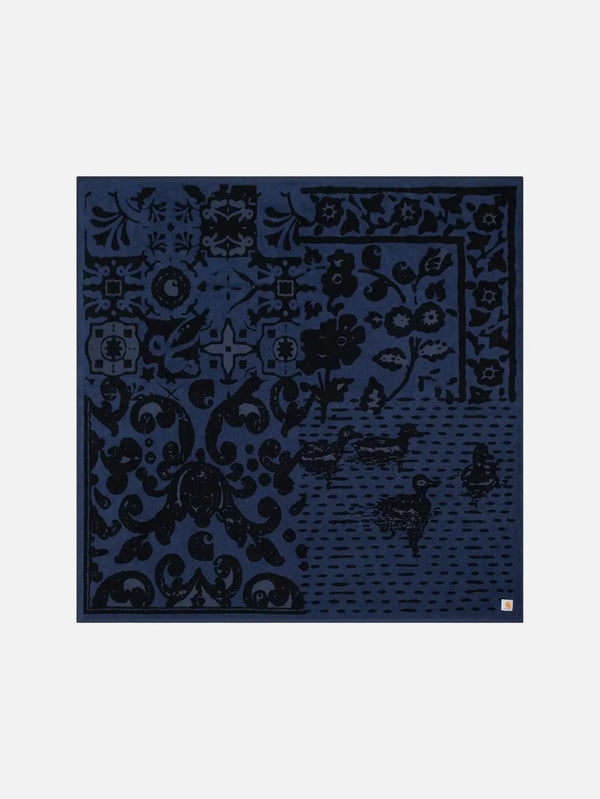 CARHARTT WIP Vestige Beach Towel Blanket - Vestige Blue - Uncategorized PLAJ HAVLUSU