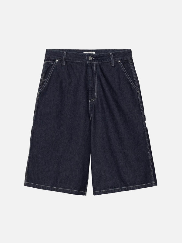 CARHARTT WIP, W' Nixon Single Knee Short - Blue Rinsed, ŞORT, shopi go'da!
