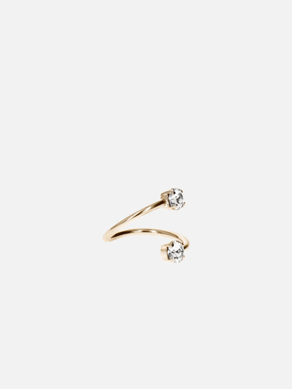 JUSTINE CLENQUET, Juno Mid Ring - Gold, YÜZÜK, shopi go'da!