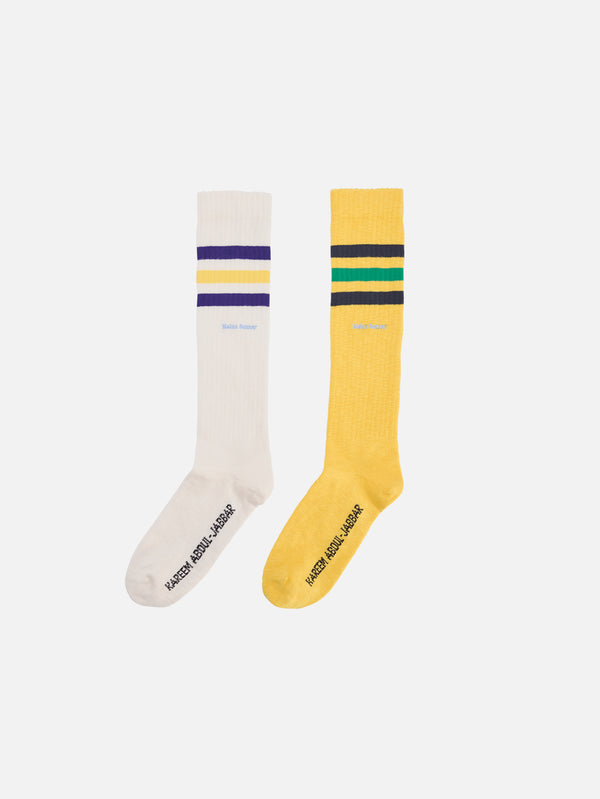 ADIDAS ORIGINALS, Wales Bonner x adidas Sock - Core White/Yellow, ÇORAP, shopi go'da!