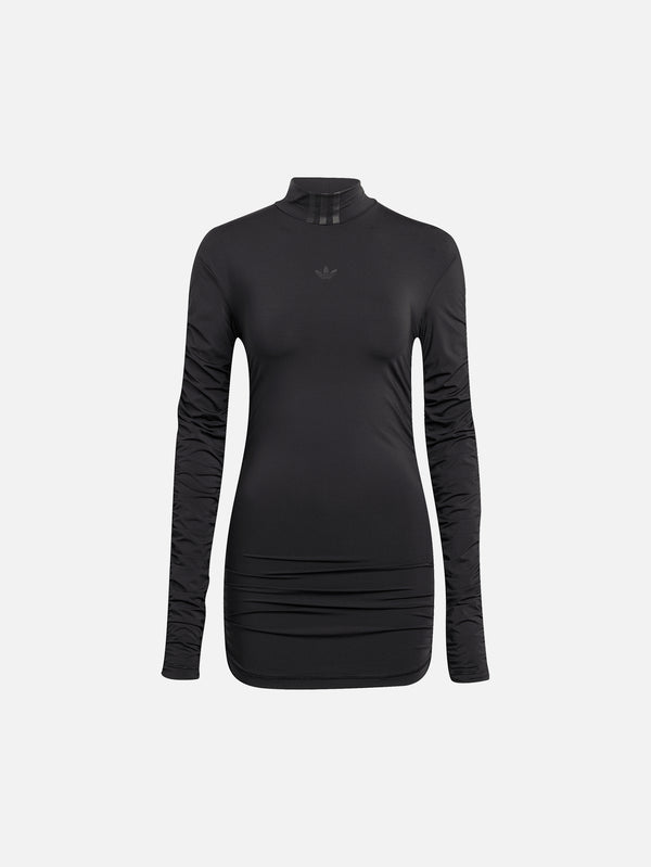 Ruched LS Top - Black