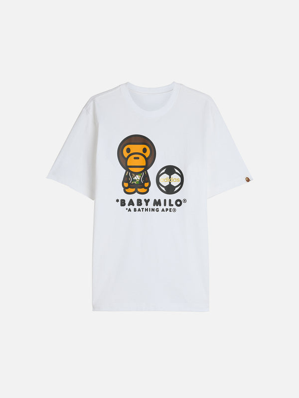 ADIDAS ORIGINALS, BAPE x adidas SSL Milo Tee - White, T-SHIRT, shopi go'da!