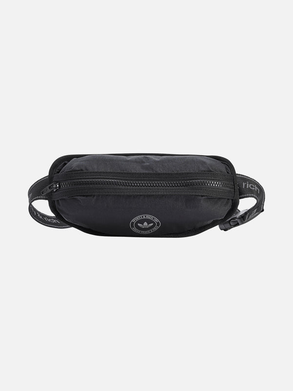 ADIDAS ORIGINALS, Sporty & Rich x adidas Waist Bag - Black, ÇANTA, shopi go'da!