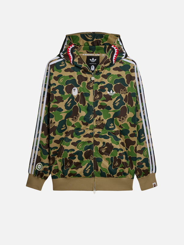 BAPE x adidas Shark Track Hoodie - Crew Green