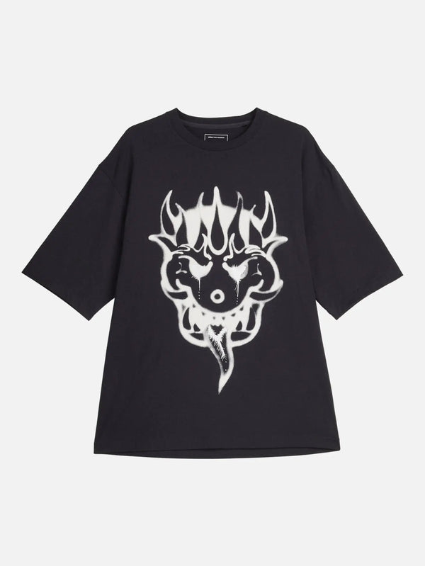 Y-3 Chito Graphic SS Tee – siyah, önden baskılı