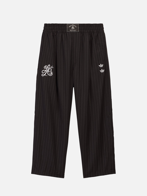 ADIDAS ORIGINALS, Willy Chavarria x adidas Pinstripe Track Pant - Black, EŞOFMAN ALTI, shopi go'da!