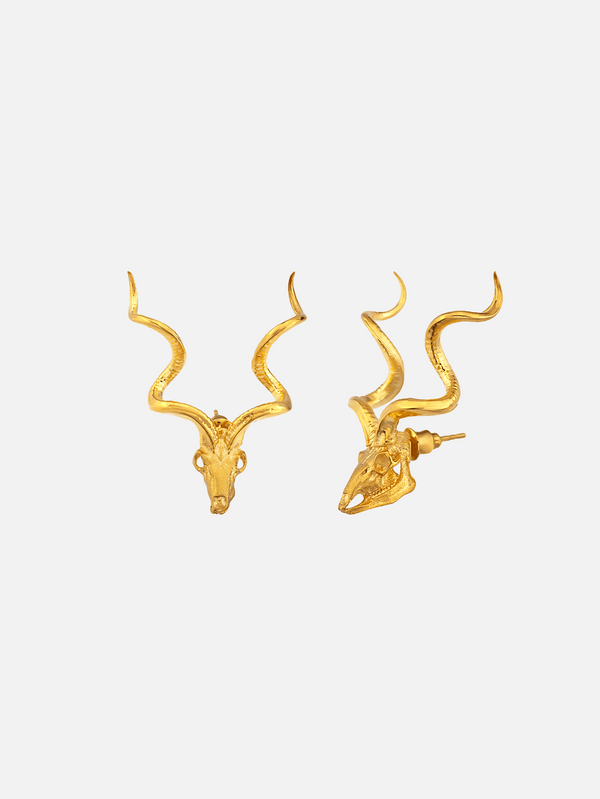 PIA YULI SAN FRANCISCO, Bullish Earrings - Gold, KÜPE, shopi go'da!