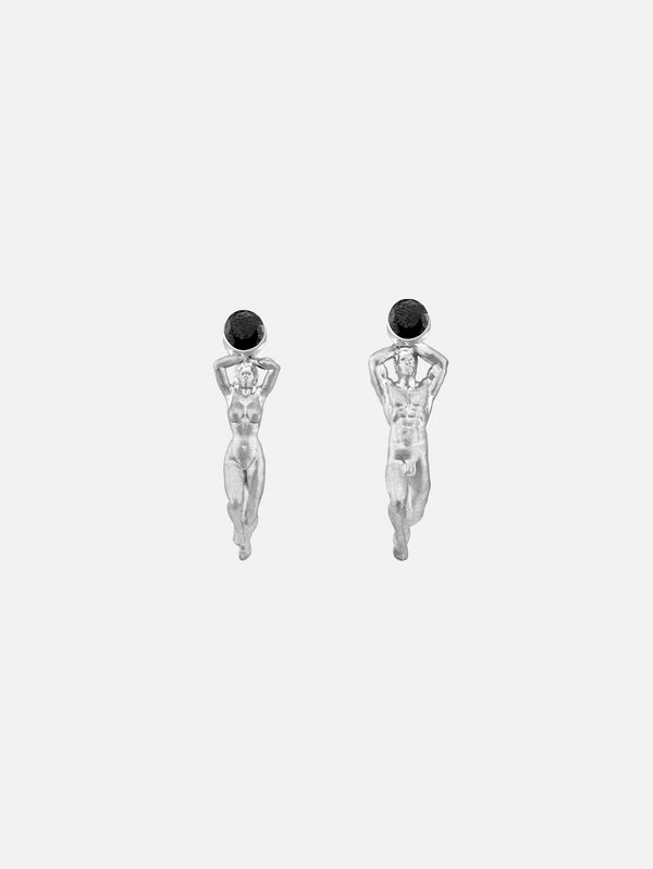 PIA YULI SAN FRANCISCO, Daphne and Apollo Earrings - Silver, KÜPE, shopi go'da!