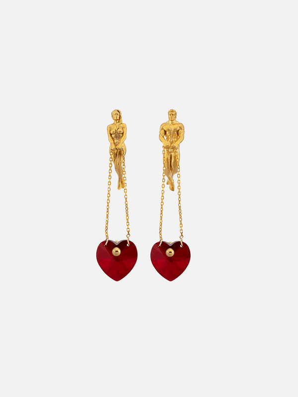 PIA YULI SAN FRANCISCO, Lovers Earrings - Gold, KÜPE, shopi go'da!