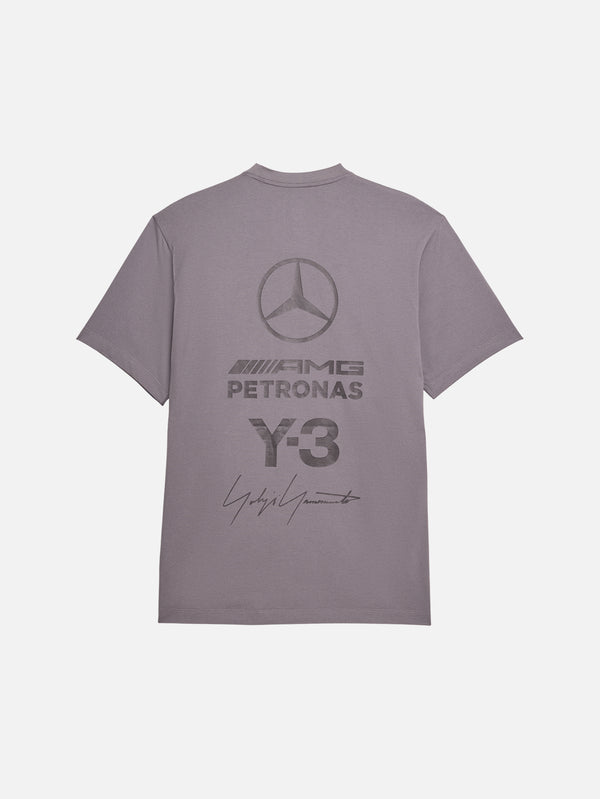 Y-3, Y-3 x F1 Mercedes Engineered Logo SS Tee - Granite, T-SHIRT, shopi go'da!