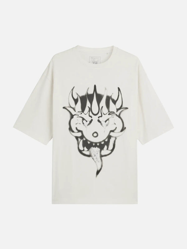 Y-3 Chito Graphic SS Tee - White – beyaz, ön görünüm