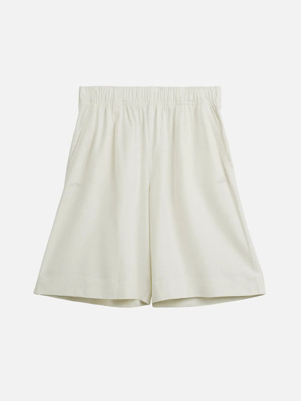 ADIDAS ORIGINALS Arte Antwerp x adidas Linen Relaxed Shorts – Off White, önden görünüm