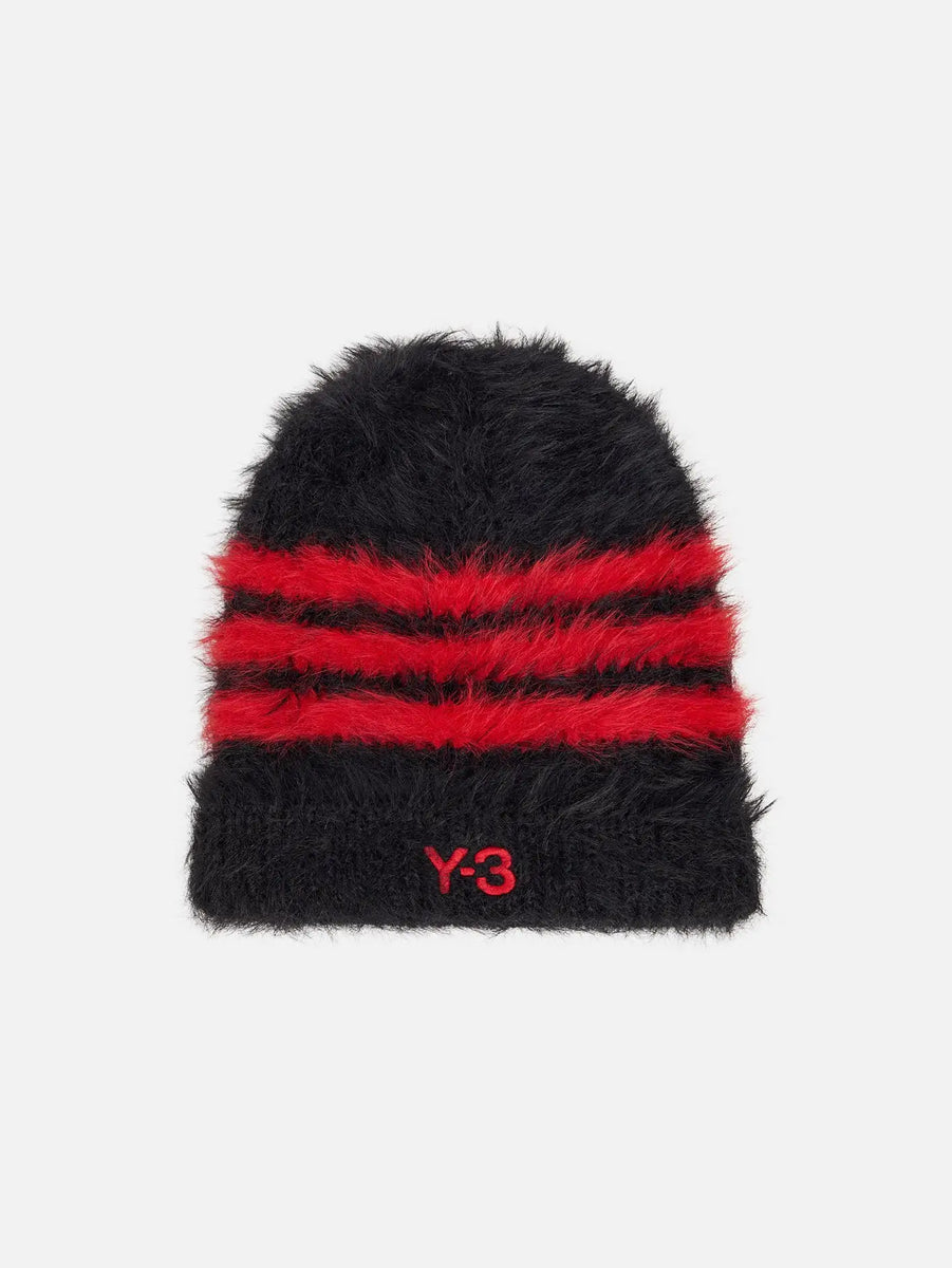 Y-3 3S Beanie - Black/Scarlet