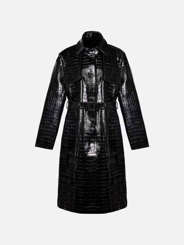 KUNDURA - TRENCHCOAT - Killer Trençkot W - Siyah - shopi go'da!.