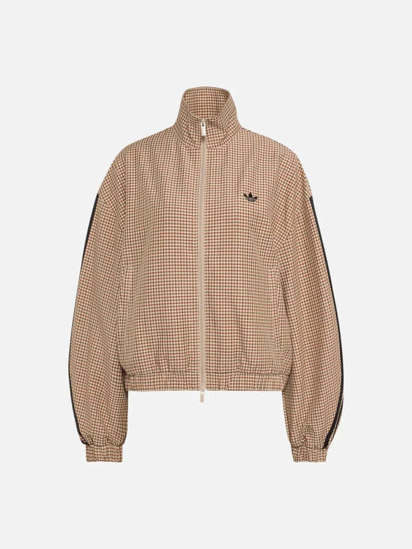 ADIDAS ORIGINALS Checks Track Top - Crystal Linen – Crystal Linen, önden görünüm