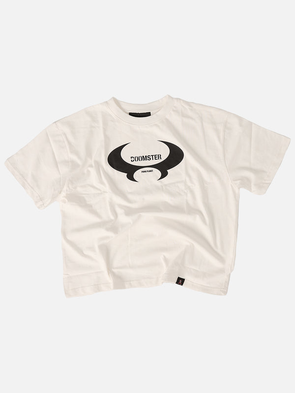 DOOMSTER, Logo Tee - White, T-SHIRT, shopi go'da!