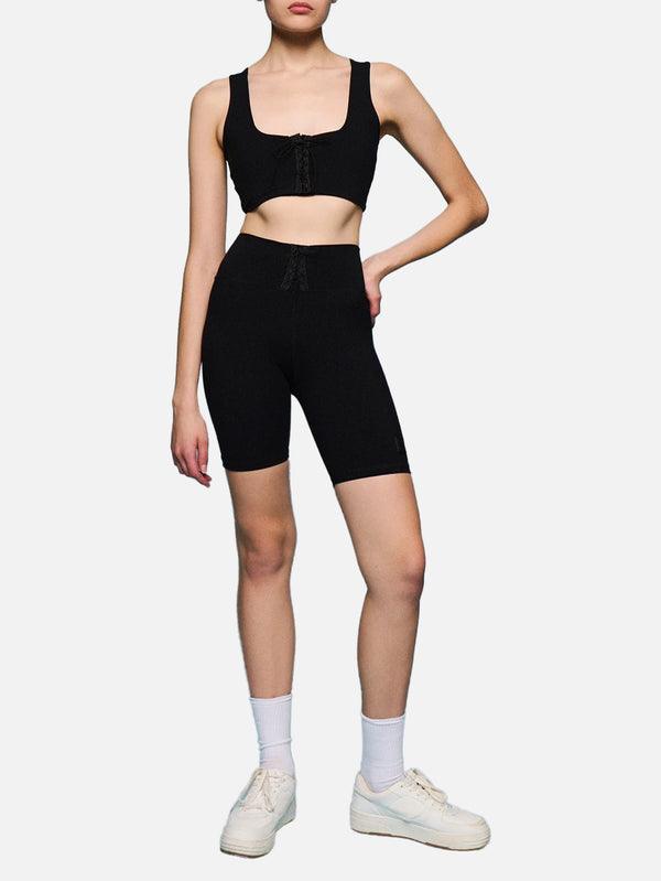 W5 ART OF BODY, Laila Short Leggins - Black, TAYT, shopi go'da!