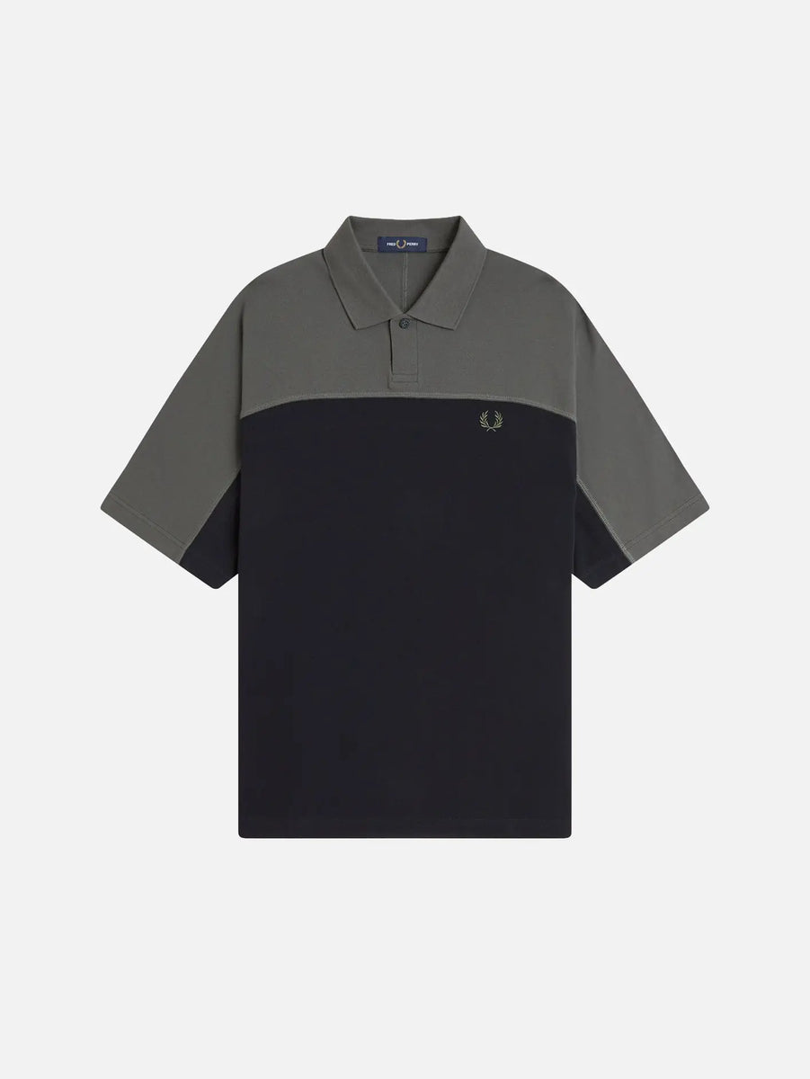 Colour Block Polo Shirt - Black