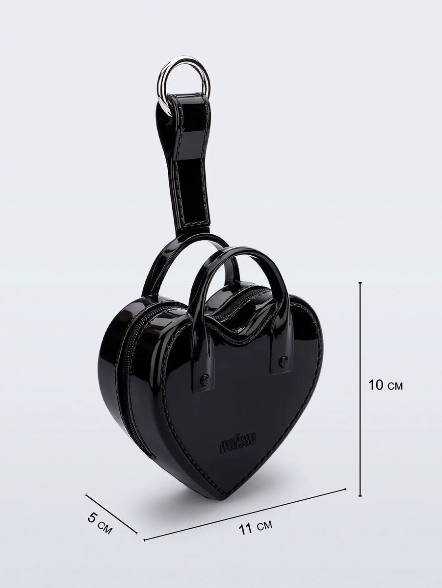 MELISSA Heartbeat Pocket Bag - Black 34480-BP676 - Fast Delivery