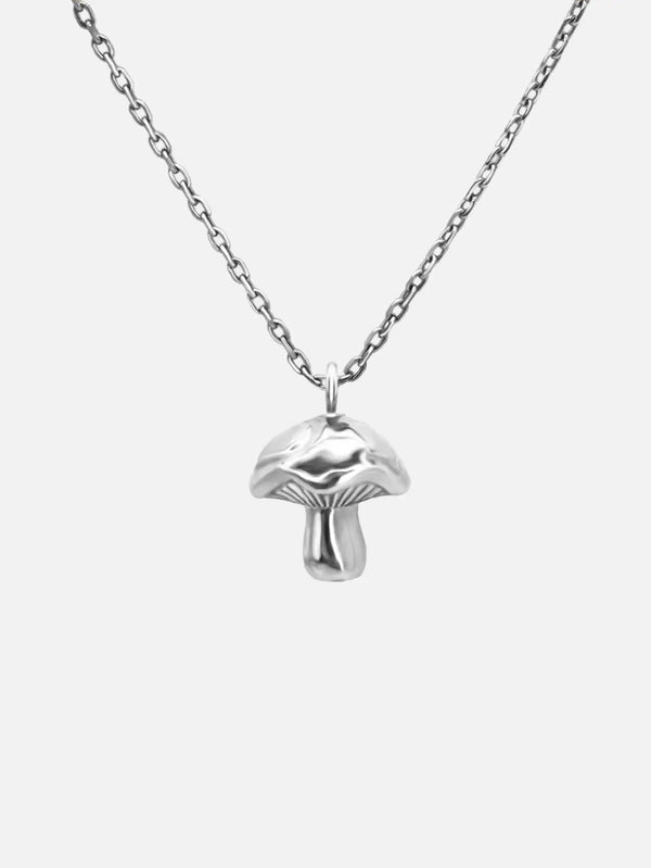 RAFTAF Mushroom Necklace - Silver - KOLYE