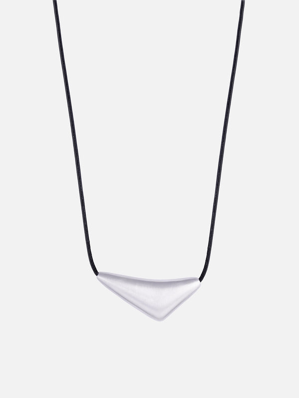 ATELIER ZIGGY, Muska Pendant-Black Leather/Matte, KOLYE, shopi go'da!