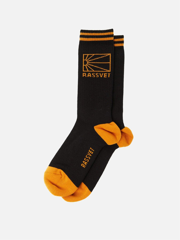 RASSVET, Rassvet Logo Socks - Black, ÇORAP, shopi go'da!