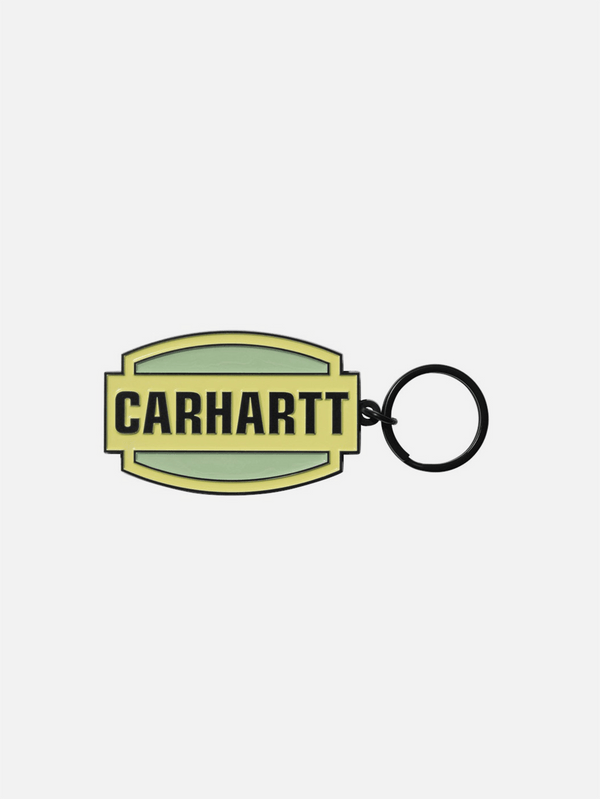 CARHARTT WIP, Press Script Keychain - Artic Lime, ANAHTARLIK, shopi go'da!