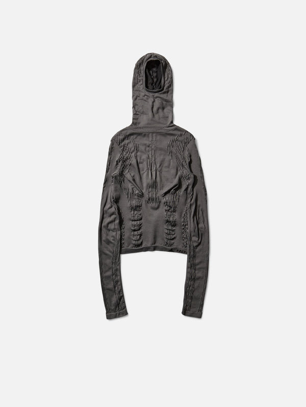 Aune Dryarn Seamless Knit Top - Grey