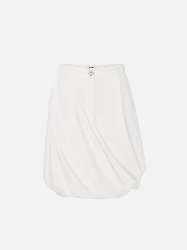 RE2MC Volumlu Etek - Beyaz - Skirts ETEK