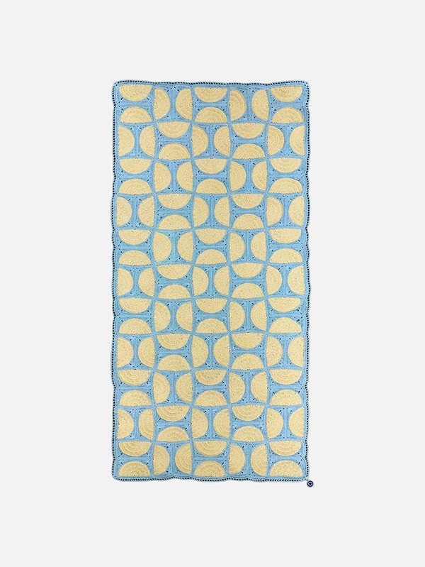 OHM HANDMADE, Circus Dantel Runner - Mavi Sarı, RUNNER, shopi go'da!