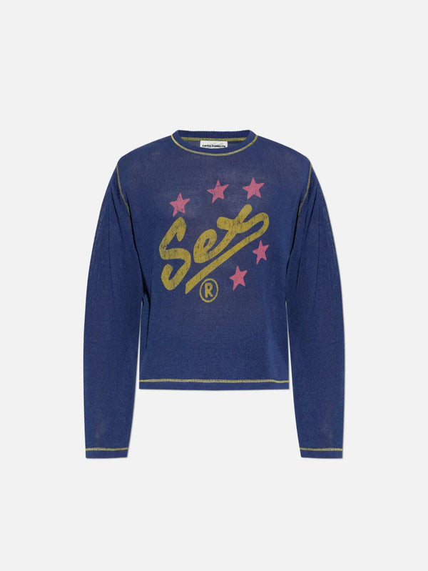 CARNE BOLLENTE Spell It Out - Blue - Kategorize edilmemiş T-SHIRT