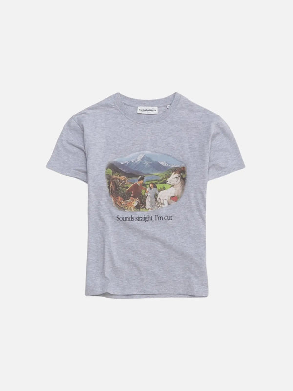 CARNE BOLLENTE Sounds Straight, Im Out - Melange Grey - Kategorize edilmemiş T-SHIRT