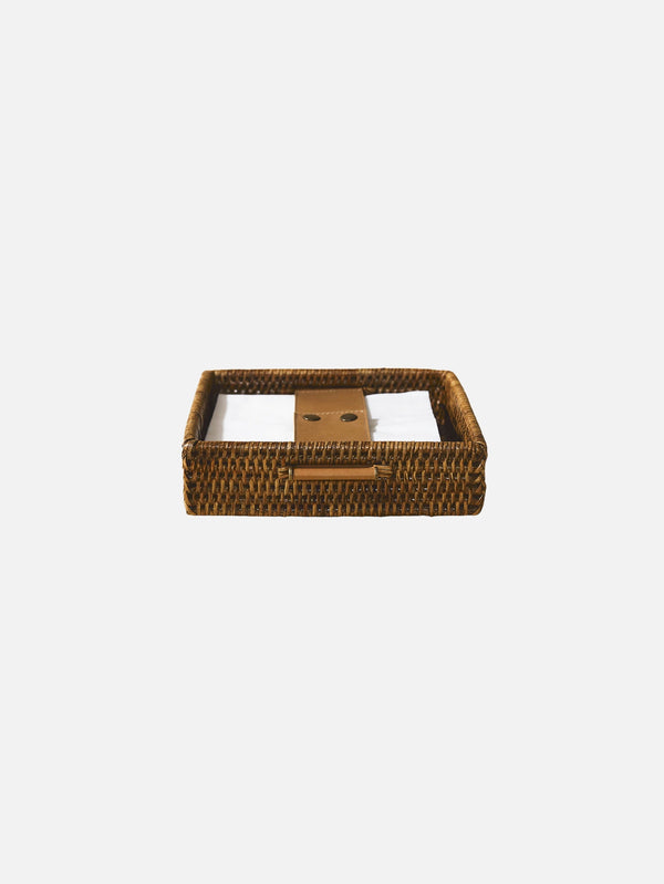 KING ZOO, Square Rattan Tissue Tray, TEPSİ, shopi go'da!