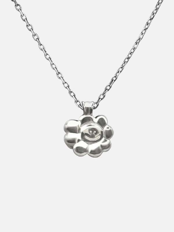 RAFTAF, Smiley Flower Necklace - Sterling Silver, KOLYE, shopi go'da!