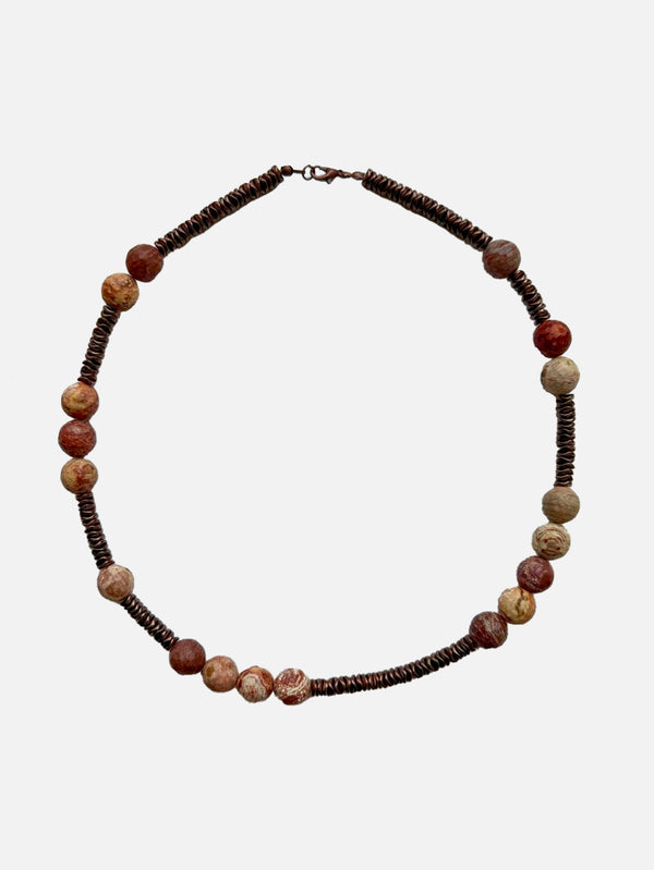 L'ATELIER DES PERLES, Spark Jesper ve Hematit Taşlı Kolye, KOLYE, shopi go'da!