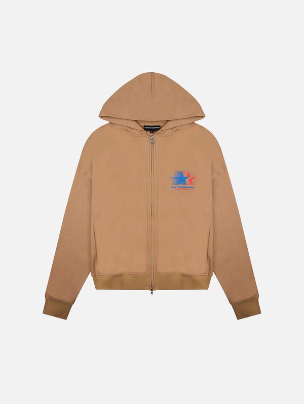 SOON TO BE ANNOUNCED, Starlit Zip Hoodie - Beige, SWEATSHIRT, shopi go'da!