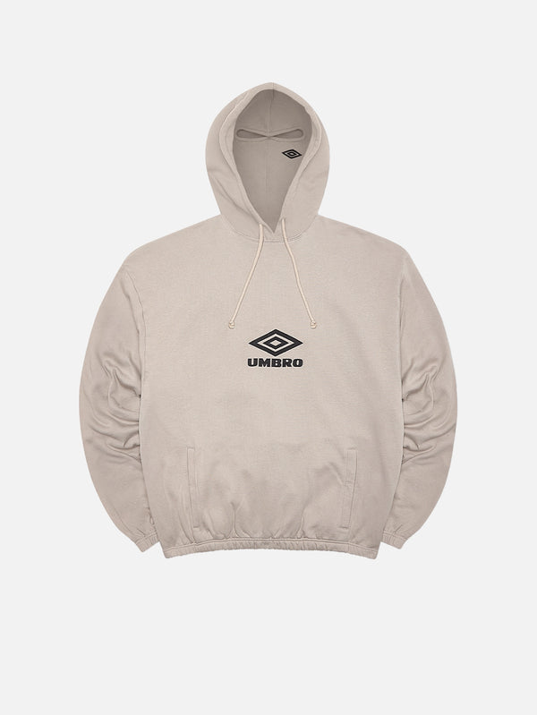 UMBRO, Og Logo Mask Hoodie - Taupe, SWEATSHIRT, shopi go'da!
