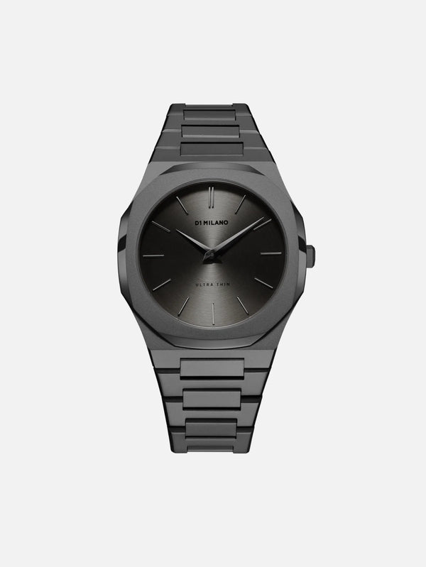 D1 MILANO, Antracite Ultra Thin Bracelet 40 mm, KOL SAATİ, shopi go'da!