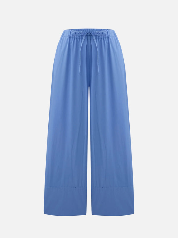 COME AS YOU ARE, Uzak Doğu Koton Pantolon - Gök Mavi, GÖMLEK, shopi go'da!