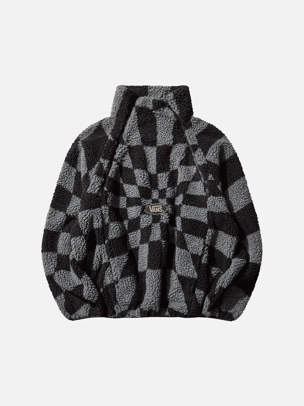 Slam Jam A.O.D. Relief Check Fleece - Smoked Pearl