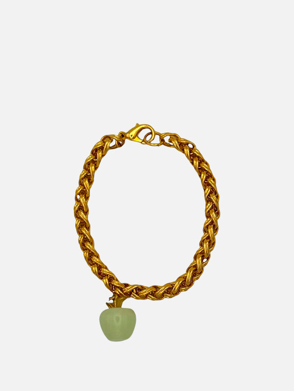 NES VINTAGE, Vintage Altın Kaplama Quartz Renkli Elma Charm’lı Bilezik, BİLEKLİK, shopi go'da!