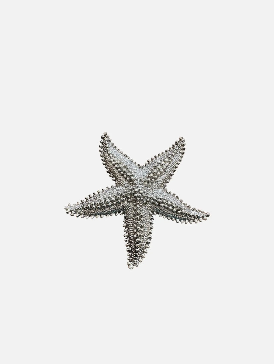 Vintage Textured Star Brooch - 1980’s