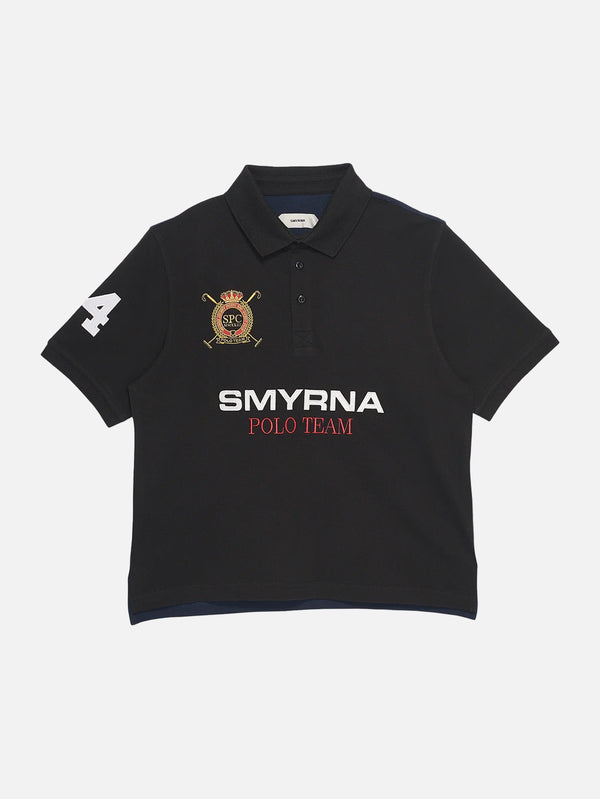 SMYRNA, Team Polo Shirt - Black, T-SHIRT, shopi go'da!
